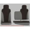 xtremedura bespoke quick fit driver bench seat covers black with grey surrounds