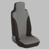 front seat covers bespoke quick fit grey/black