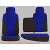 driver bench bespoke seat covers in royal/black