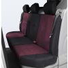2nd row 3 seater bench seat cover in burgundy with black surrounds