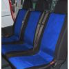 2nd row single double seat covers in red/black